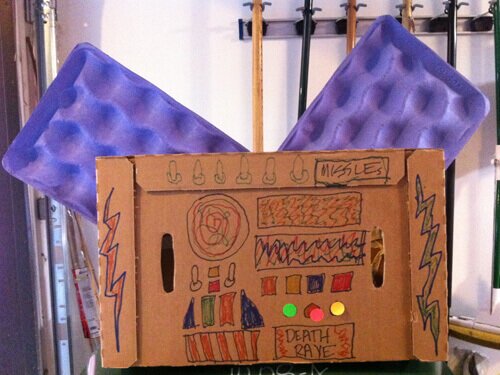 The Cardboard Robot Suit from The Last Sup(p)er